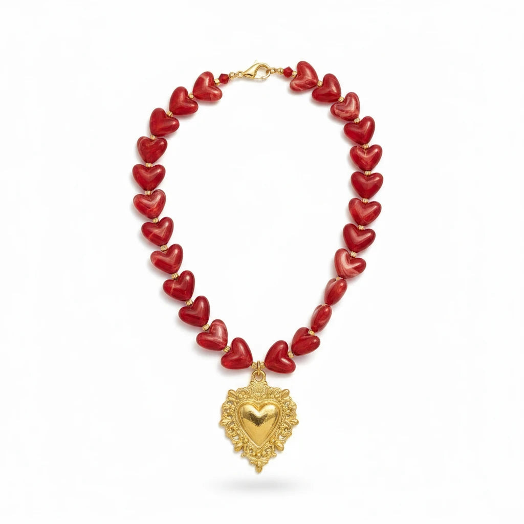 Collier Cœur Doré